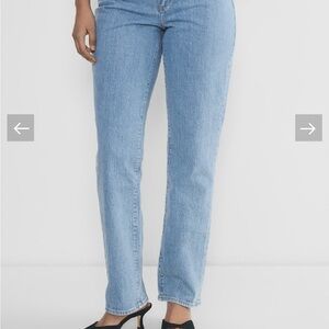 Aritzia Light Blue Straight Leg Jeans